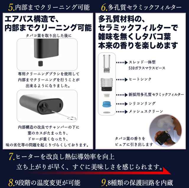 WEECKE C VAPOR4.0 加熱タバコ 加熱式電子タバコ ヴェポライザー 葉